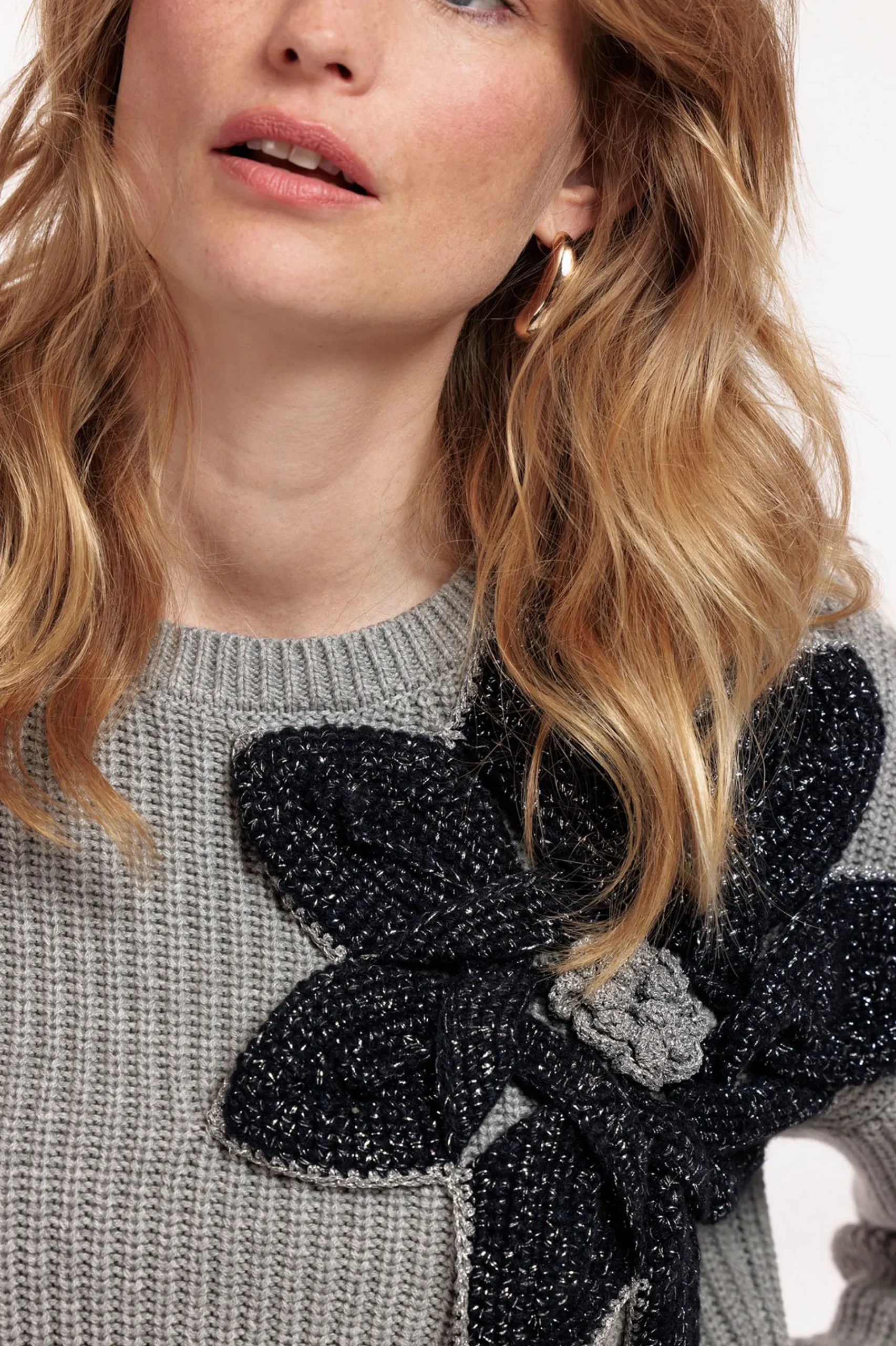 Studio Anneloes Valerie chunky flower pullover -