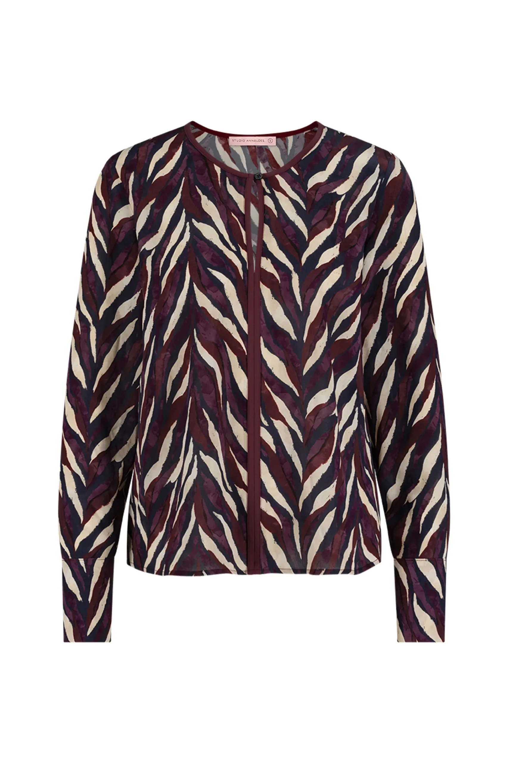 Studio Anneloes Veerle leaves crepe blouse -