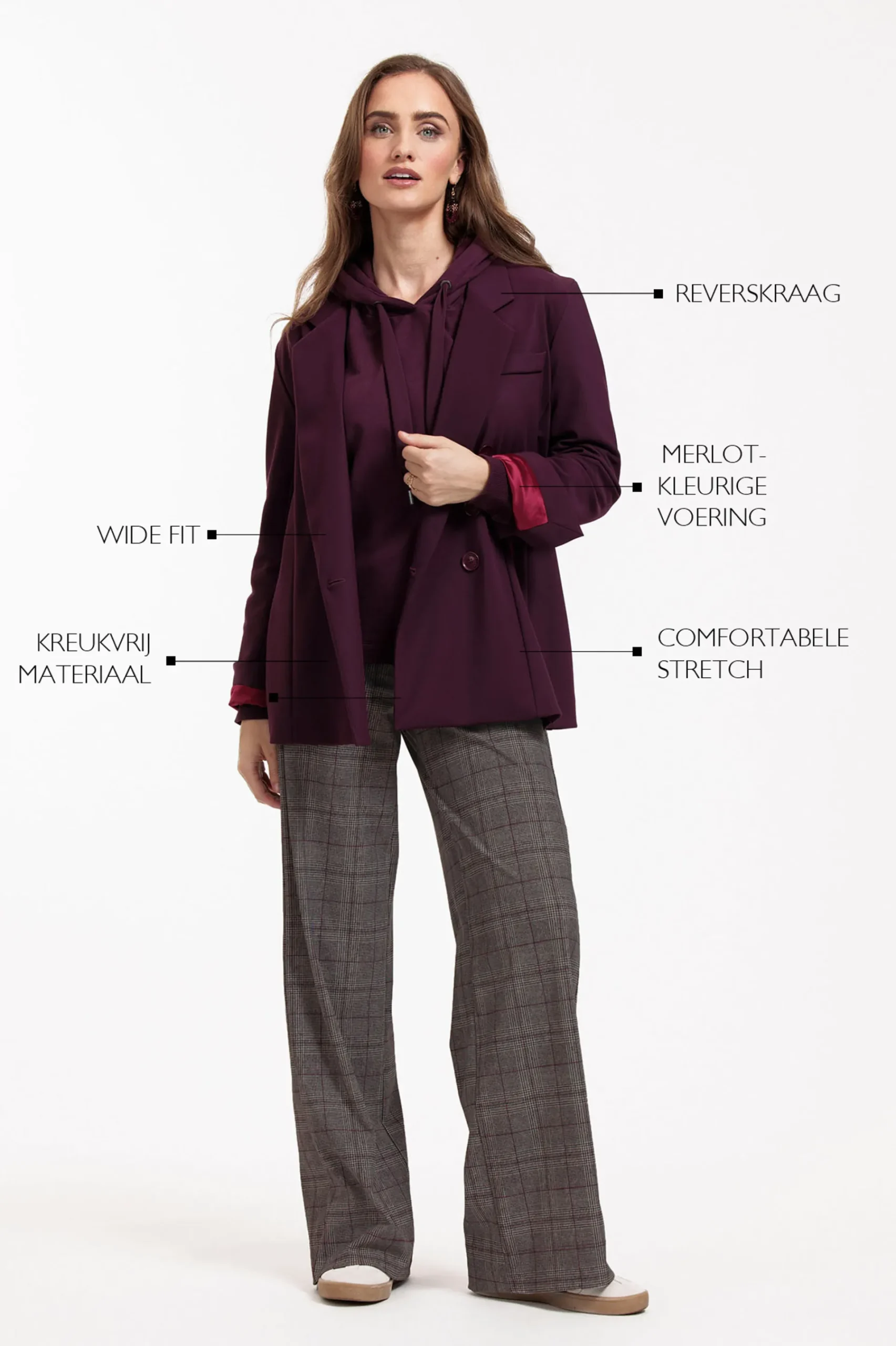 Studio Anneloes Violet bonded blazer -
