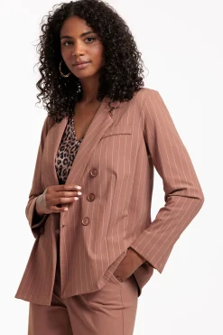 Studio Anneloes Violet pinstripe blazer -