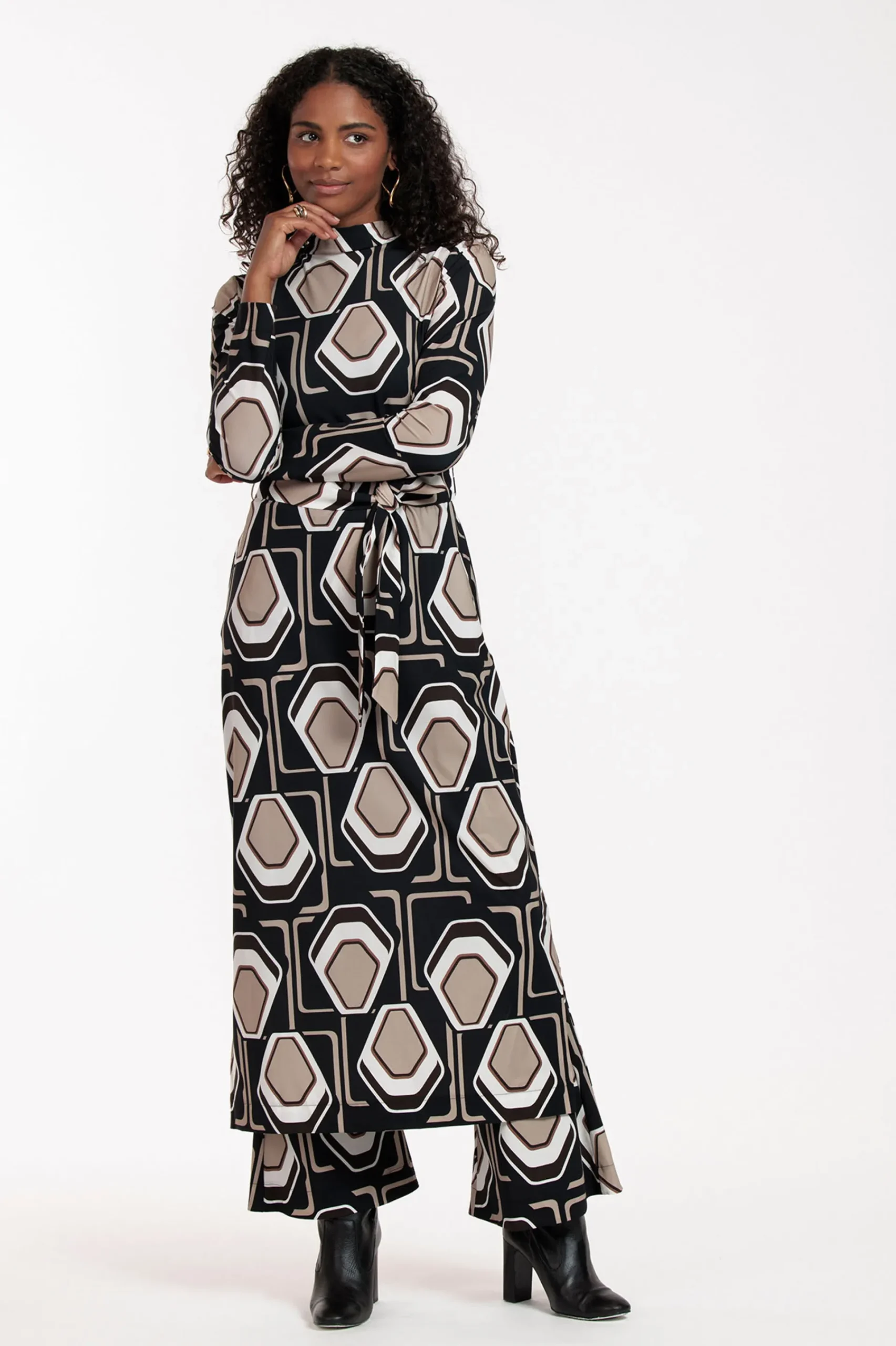 Studio Anneloes Wendi graphic big dress -